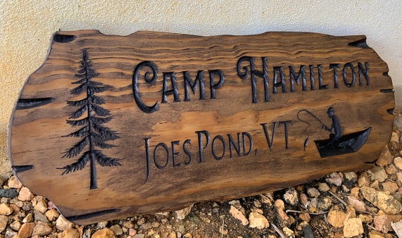DIY Camping Signs Wood Burning